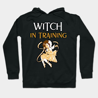 Witch in Training, Cute Girly Graphic Hoodie